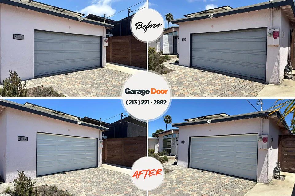 Before and after: garage door repair Jefferson Hills, PA
